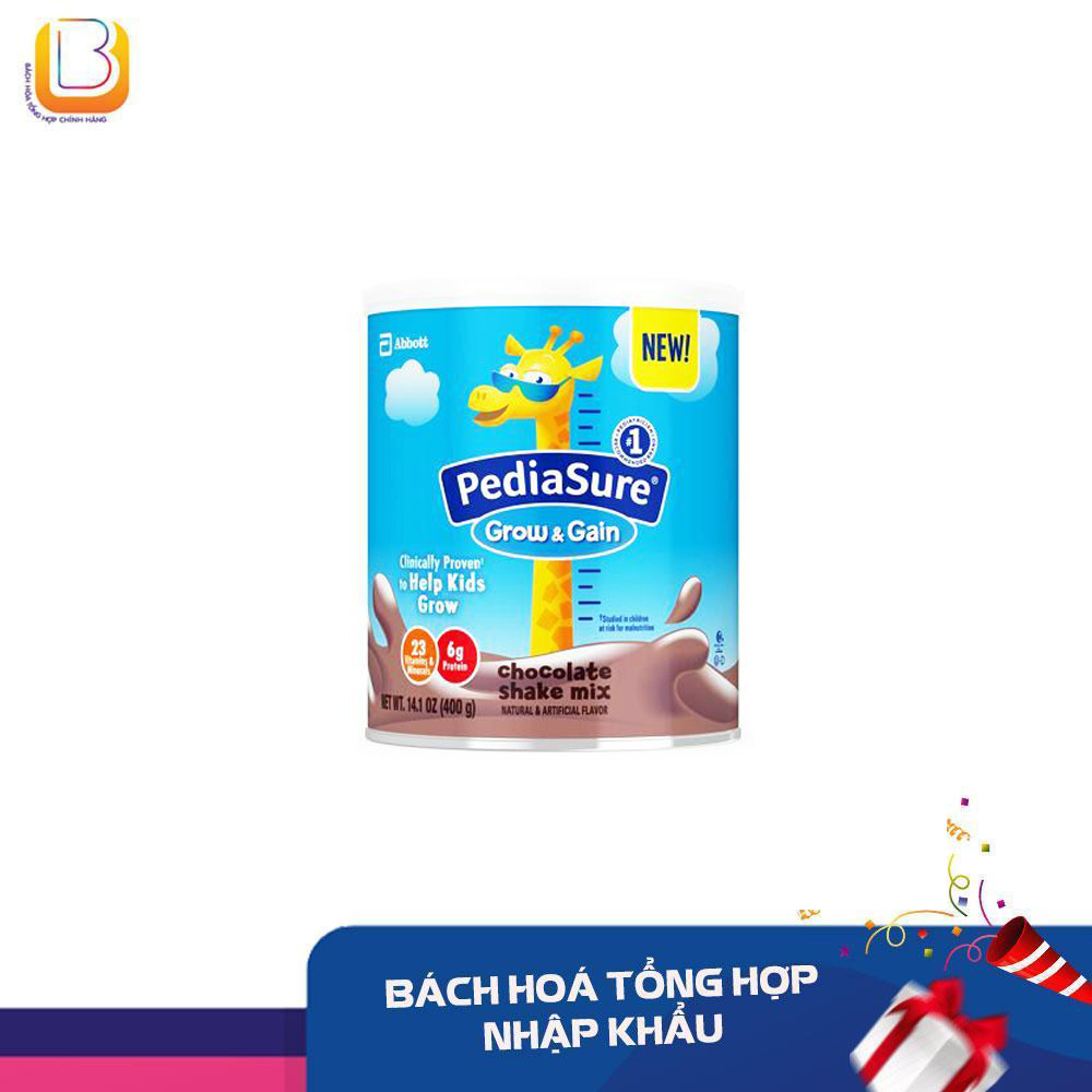 Sữa bột mỹ pediasure grow and gain hương chocolate 400g