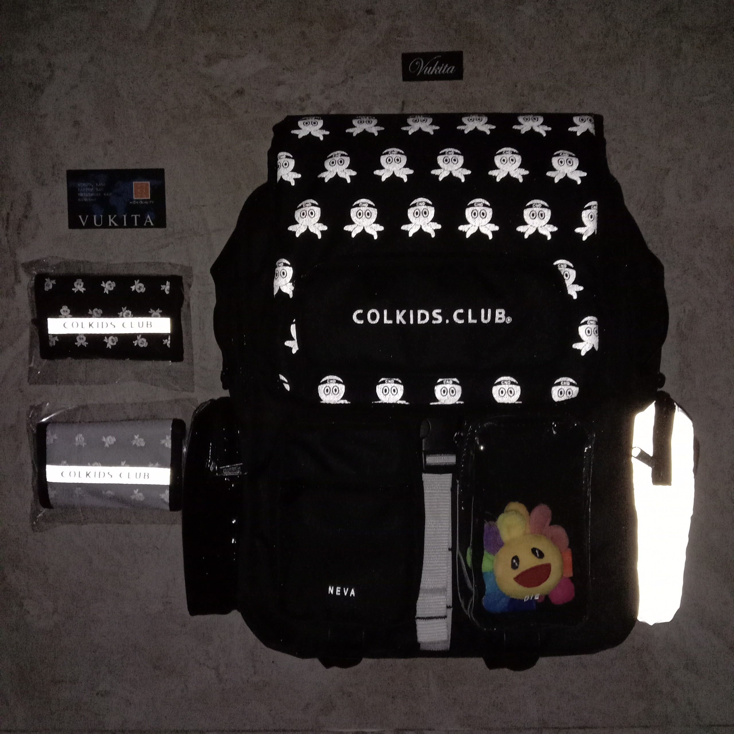 [HCM]Combo (Balo Colkids ss5 và ví ngắn phản quang) (tặng full tag và giấy thơm)