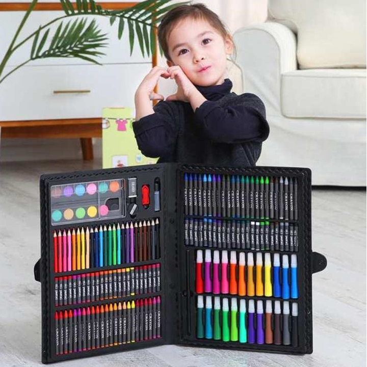 [HCM]HỘP BÚT MÀU ĐA NĂNG 150 CHI TIẾT - Bộ Bút Chì Đa Năng  Hộp Đựng Bút Chì Màu - Chất Liệu Cao Cấp An Toàn cho Bé Thiết Kế Đẹp Mắt Tiện Dụng Cho Bé Thỏa Sức Sáng Tạo