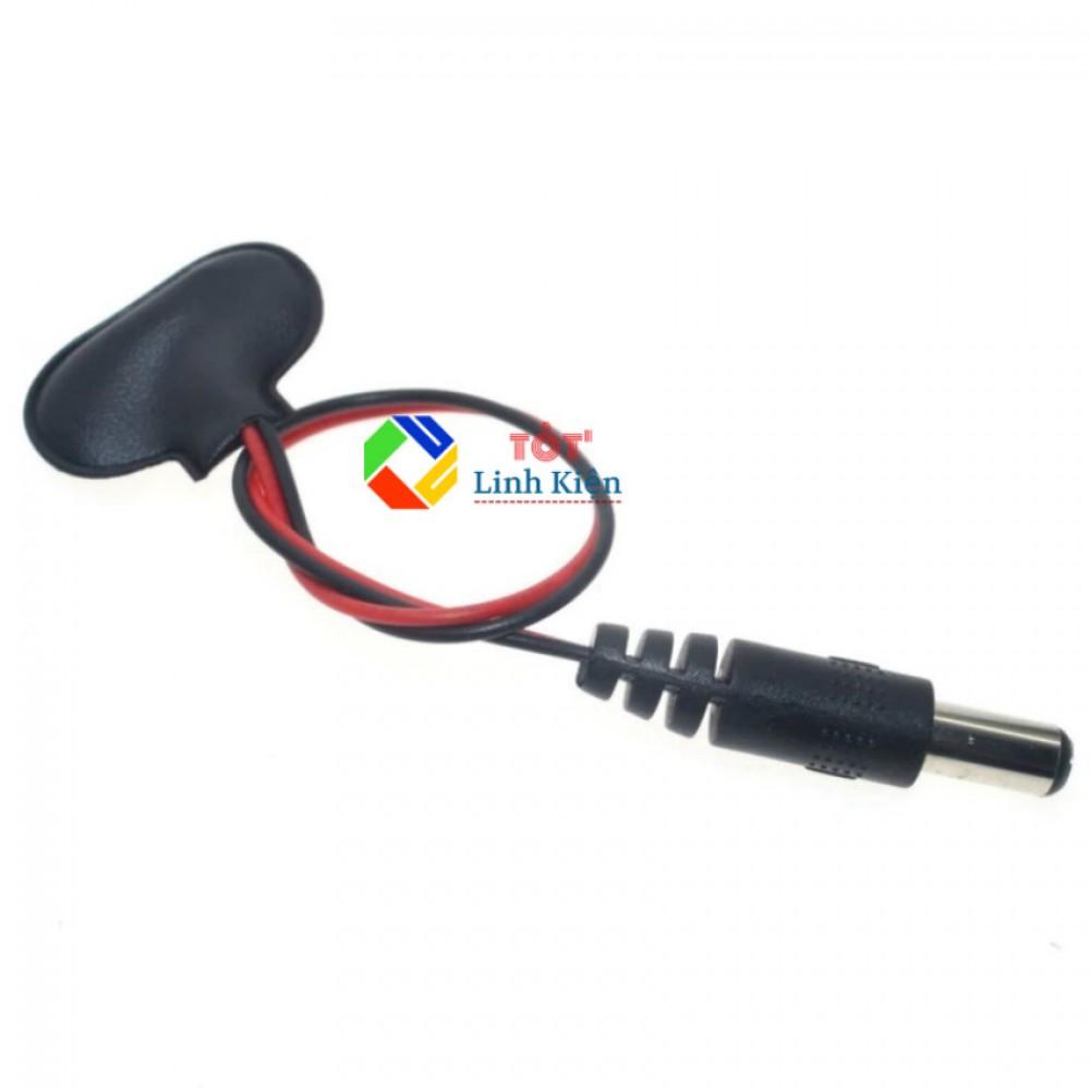 Giắc nguồn pin dc 9v 5.5x2.1mm - jack nguồn arduino uno/mega2560