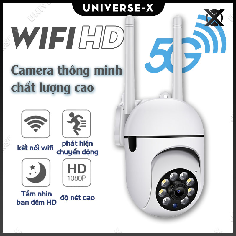 Camera Wifi Giám Sát Không Dây Camera Giám Sát 1080p,360 Độ Giám Sát,Giám Sát hồng ngoại rõ ràng hơn,8 đèn LED
