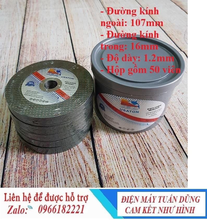 50 đá cắt sắt rắn chắc, sắc bén, bền bỉ để cắt những vật dụng cứng như kim loại, sắt, INOX,… một cách dễ dàng, nhanh chóng và hiệu quả. Chắc chắn sản phẩm này sẽ là trợ thủ đắc lực giúp bạn tiết kiệm thời gian