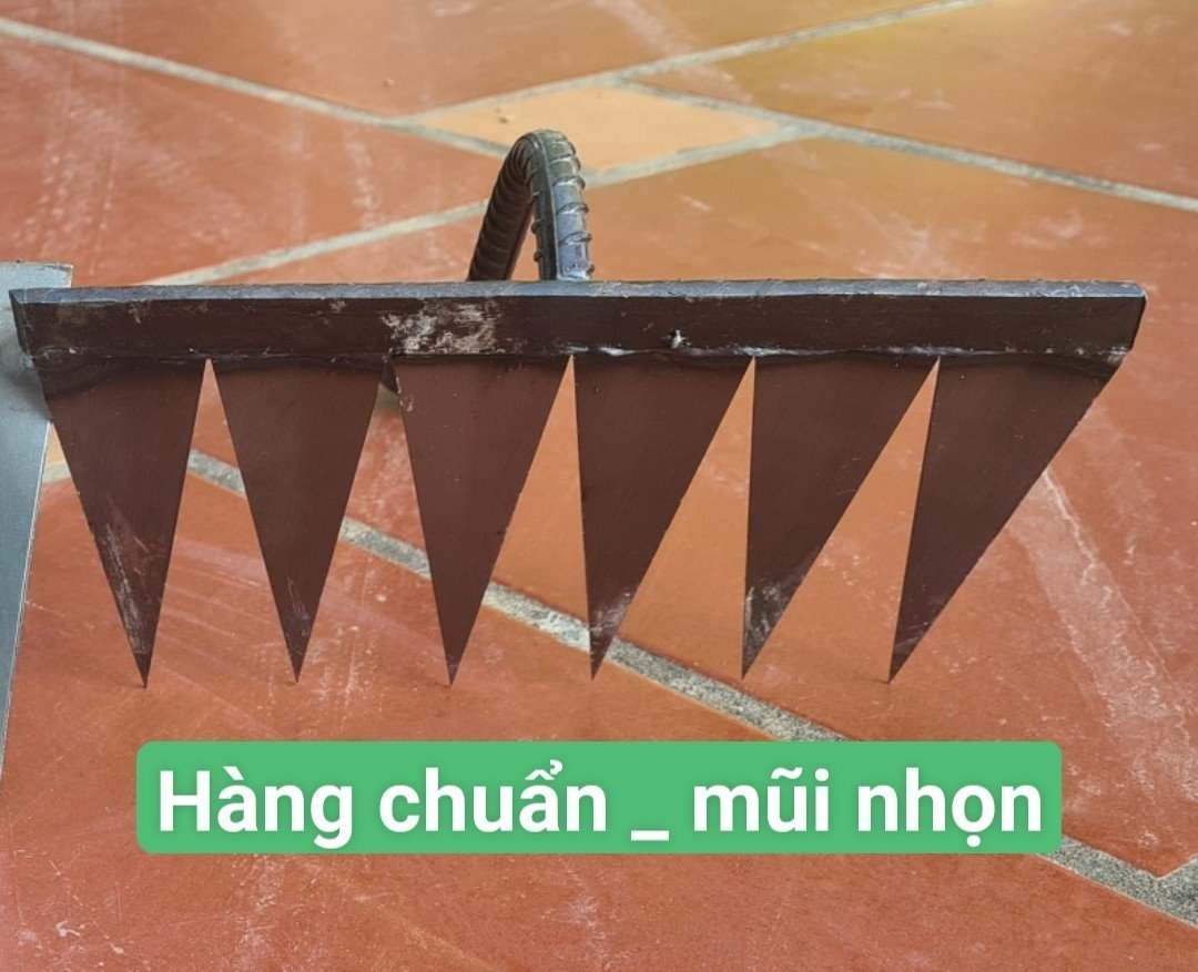 Lưỡi cào làm cỏ 6 răng siêu tốc - cào đất - cào cỏ lúa - dụng cụ làm vườn, cuốc xẻng v