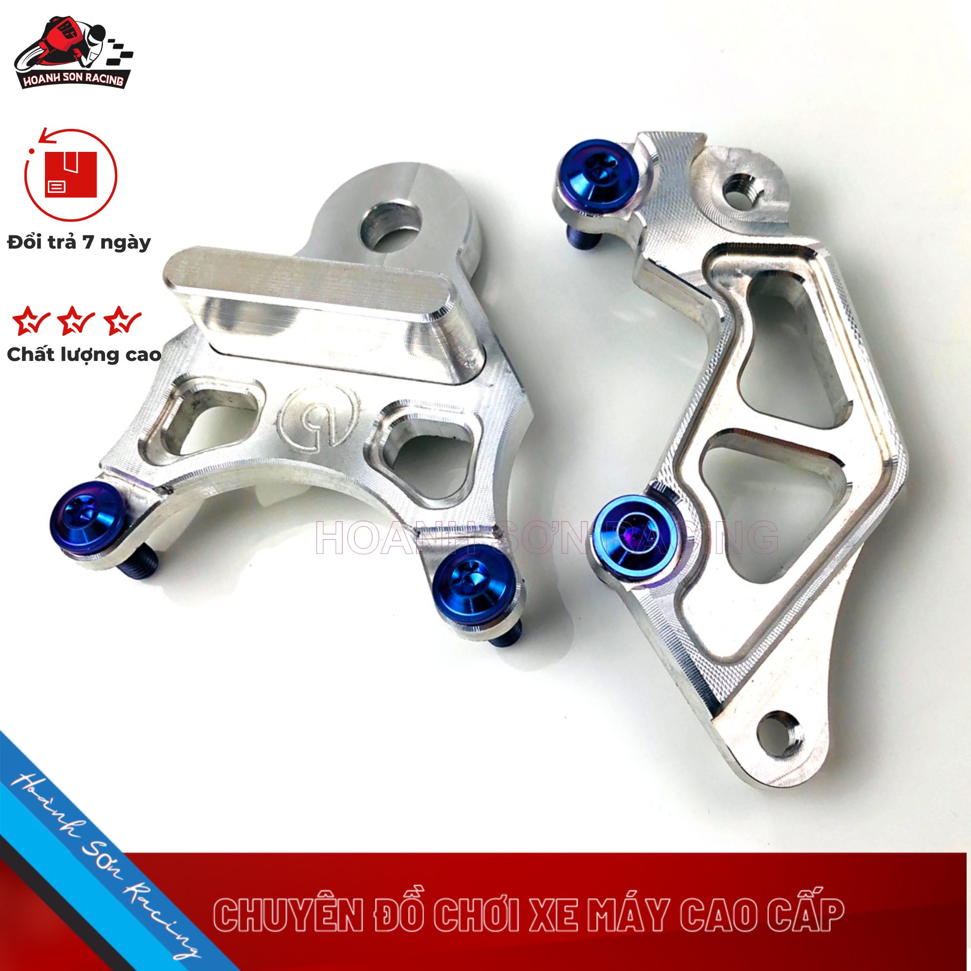 COMBO 2 pát gắn heo dầu Brembo 2 pis-pas heo Nissin 2 pis, pass heo Frando 2 pis-pas heo Adelin 2pis-part được làm từ nhôm CNC nguyên khối part heo dầu trước và heo sau-có đủ part heo brembo cho nhiều dòng xe-hoành sơn racing-pát heo adelin