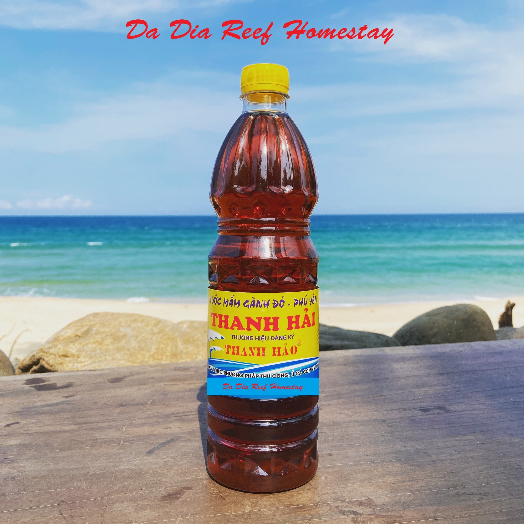 Nước mắm Cá Cơm Truyền Thống  Loại 2 - Thanh Hải - 1 Lít - Da Dia Reef Homestay