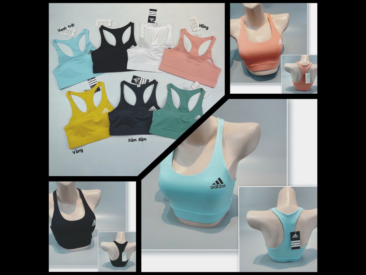 Áo bra 2 lớp tập gym nữ mountain kiểu dáng đơn giản cực xinh - yoga an viên