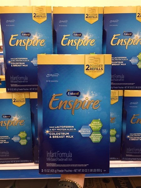 Sữa bột enfamil enspire ❤️💛💚💙 infant formuala cho trẻ 0-12 tháng 850g - mỹ