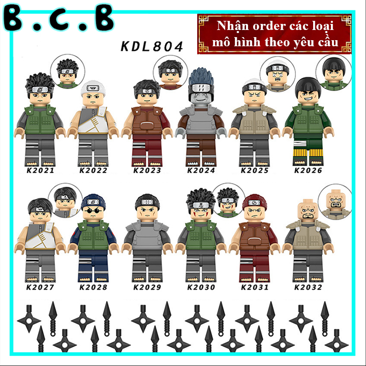 Naruto Kisame Might Guy Ebisu  Đồ Chơi và Lắp Ráp Mô Hình Phim Truyện Anime Naruto KDL804