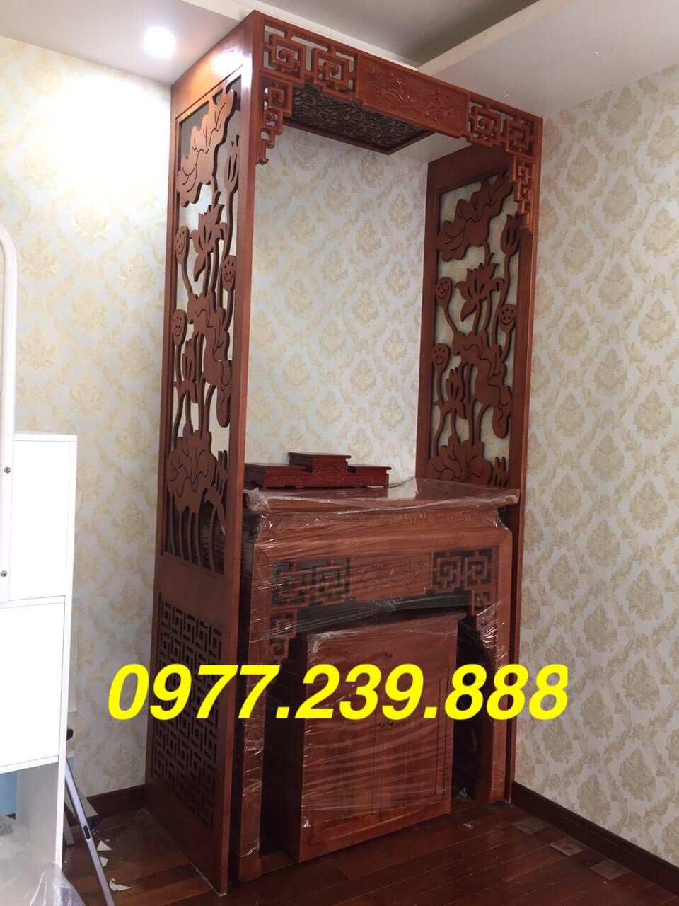 bàn thờ gỗ sồi 127cm