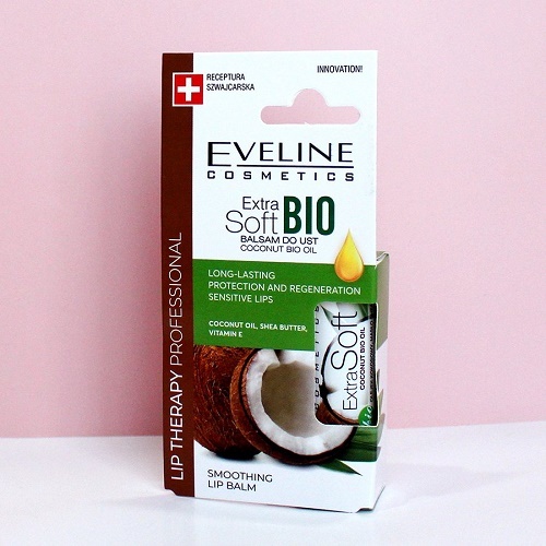 Son dưỡng Eveline Extra Soft Bio dưỡng ẩm môi hương dừa 4g