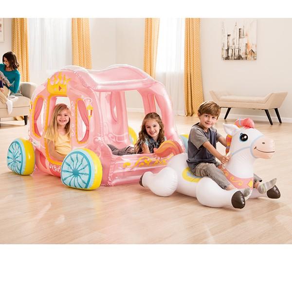 Xe ngựa công chúa bơm hơi intex 56514 - tặng bơm điện và bộ keo vá
