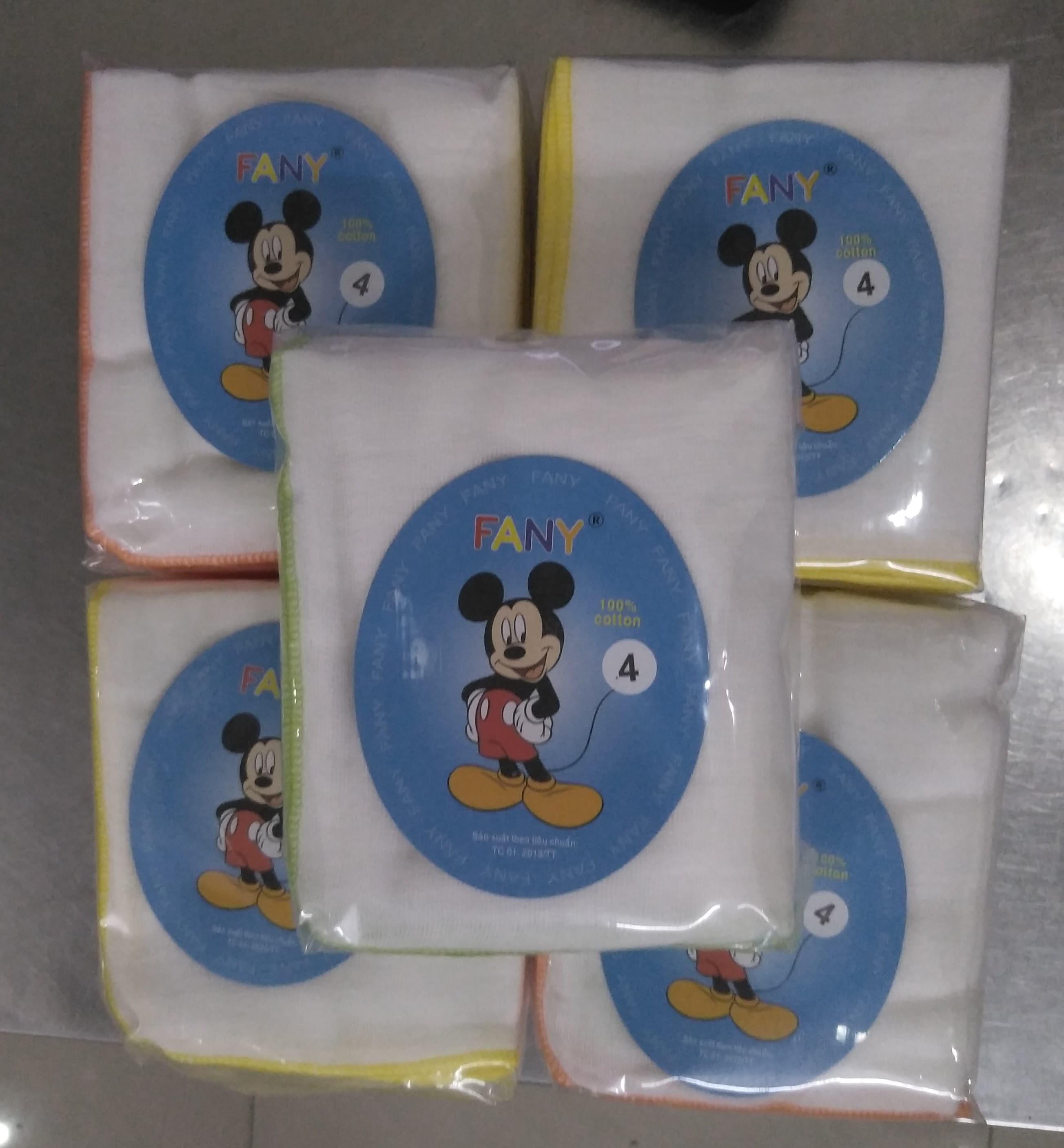Combo 20 khăn sữa 4 lớp siêu mềm cho bé fany