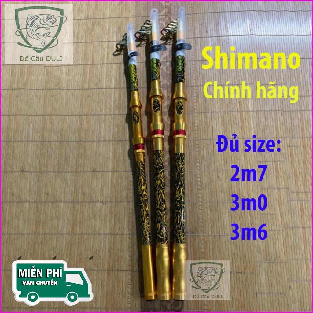 Cần câu máy rút shimano nexus vàng đủ size 2m4 2m7 3m0 3m6 - đồ câu duli .kích thước chính xác của sản phẩm là: 3m6