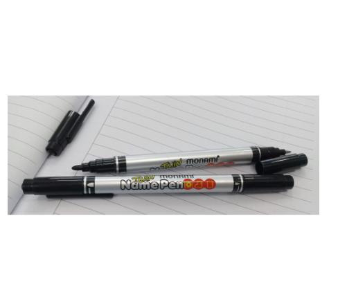 Bút lông dầu 2 đầu Monami Twin Name Pen