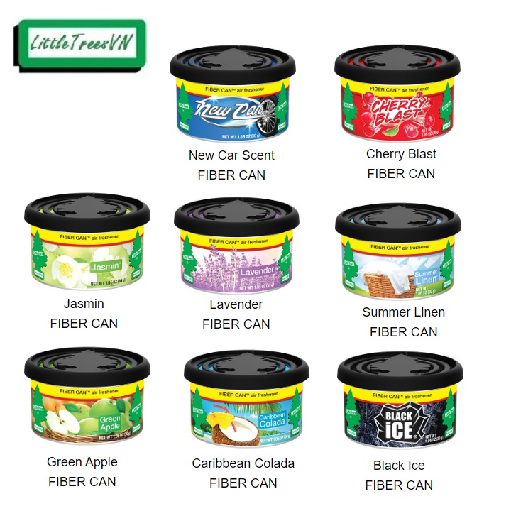 CHÍNH HÃNG USA - Hộp giấy thơm Little trees Fiber Can khử mùi oto tủ quần áo