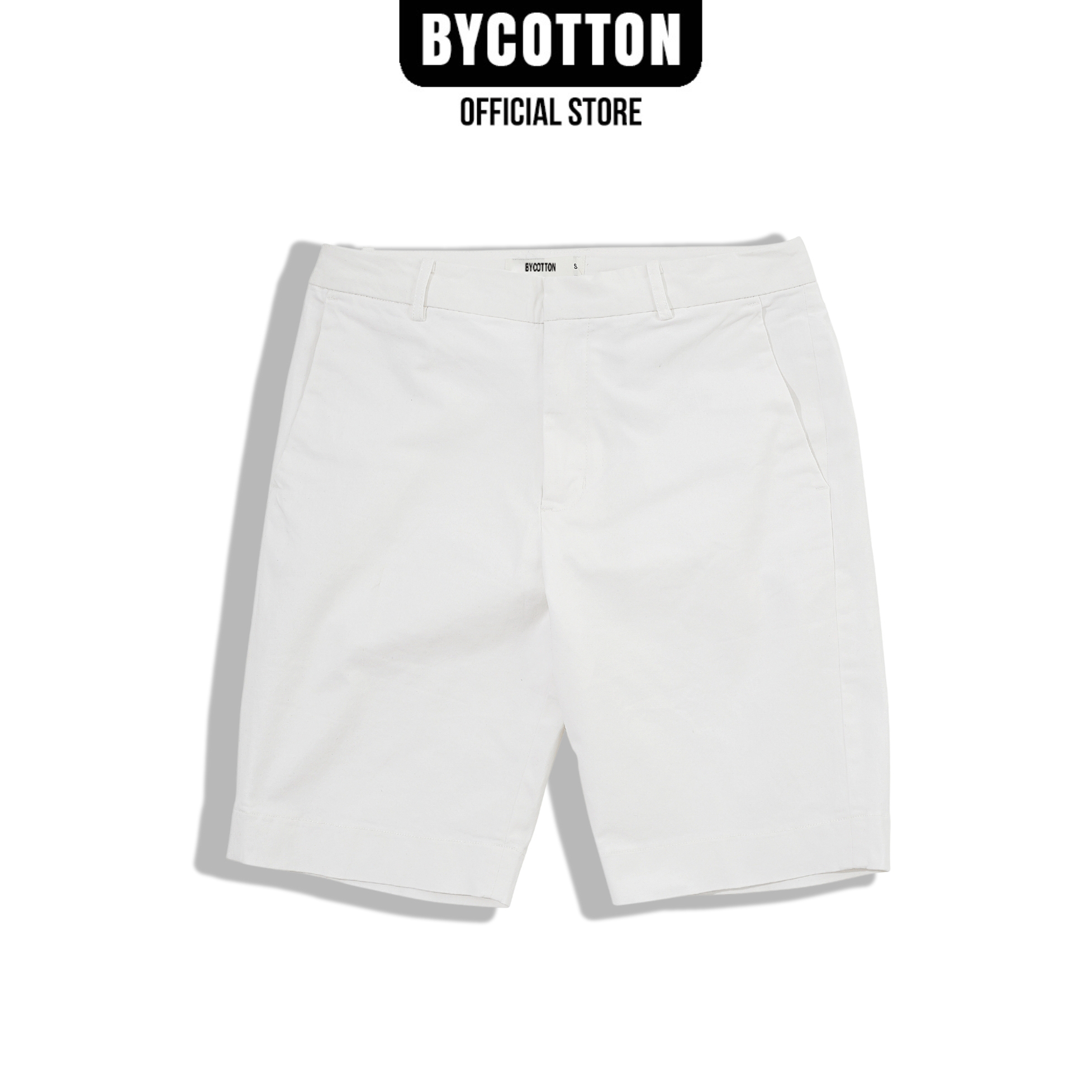 Quần Short Kaki Nam Cao Cấp Màu Trắng White Trousers BY COTTON