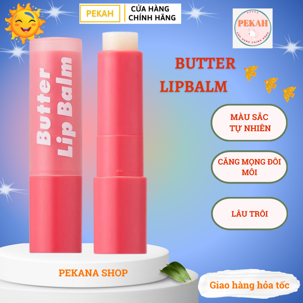 Son dưỡng môi Bubi Bubi Unpa mềm môi hồng môi Butter Lip Balm 3.8gr Pekana của hãng Unpa