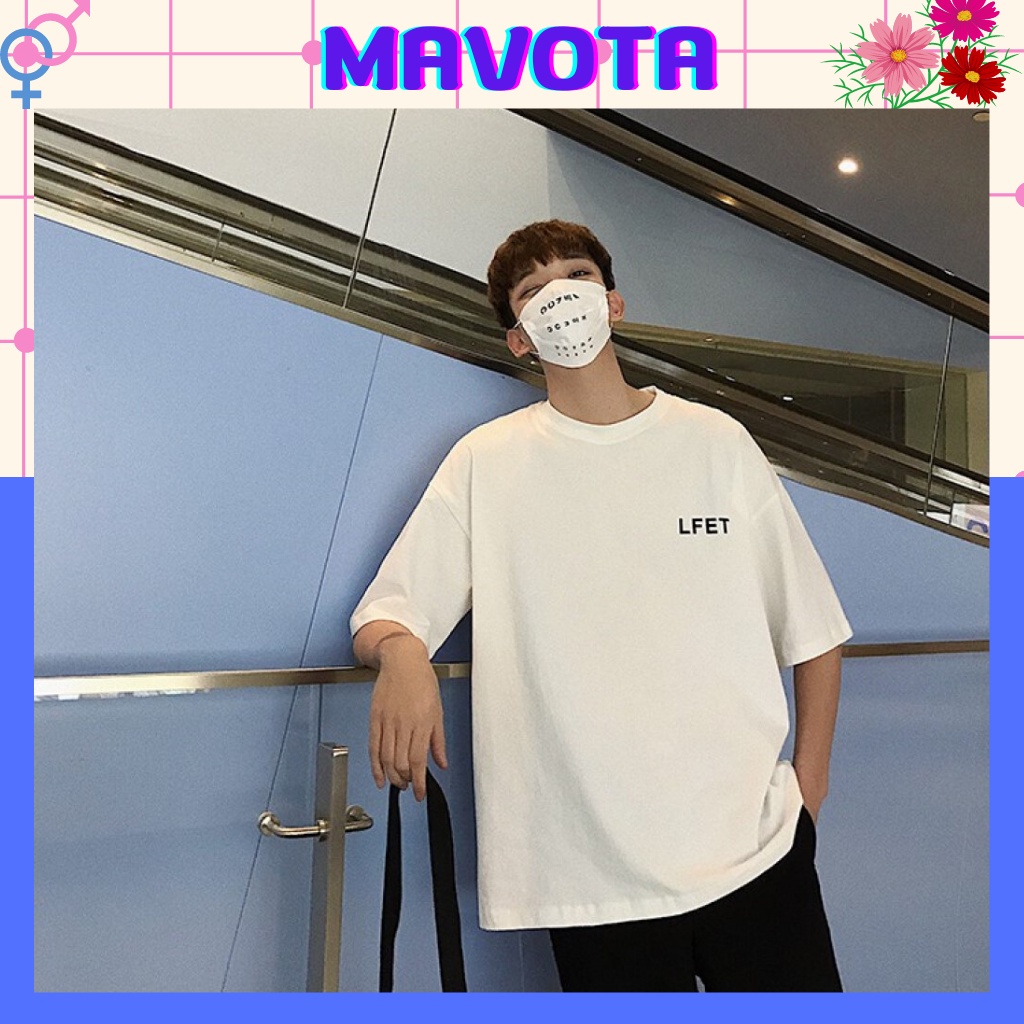 Áo phông Mavota áo thun cotton trơn nam tay lỡ Basic tee form rộng unisex Left ATLF028