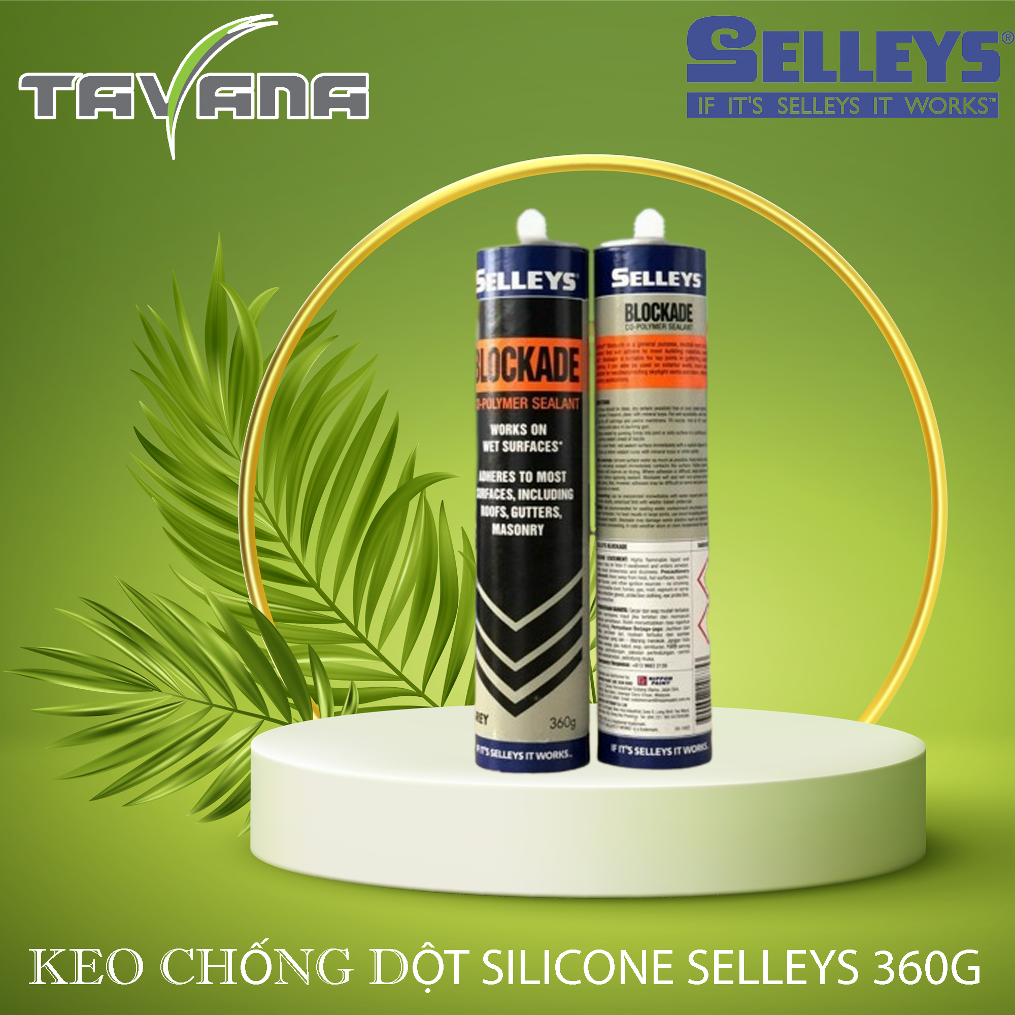 Keo chống giột Selleys Silicone Blockade 360g