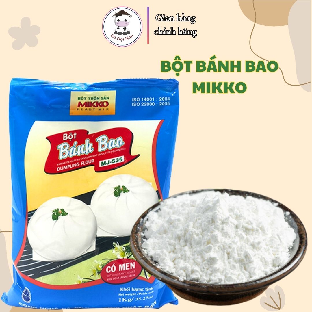 Bột bánh bao trộn sẵn có men Mikko gói 1kg