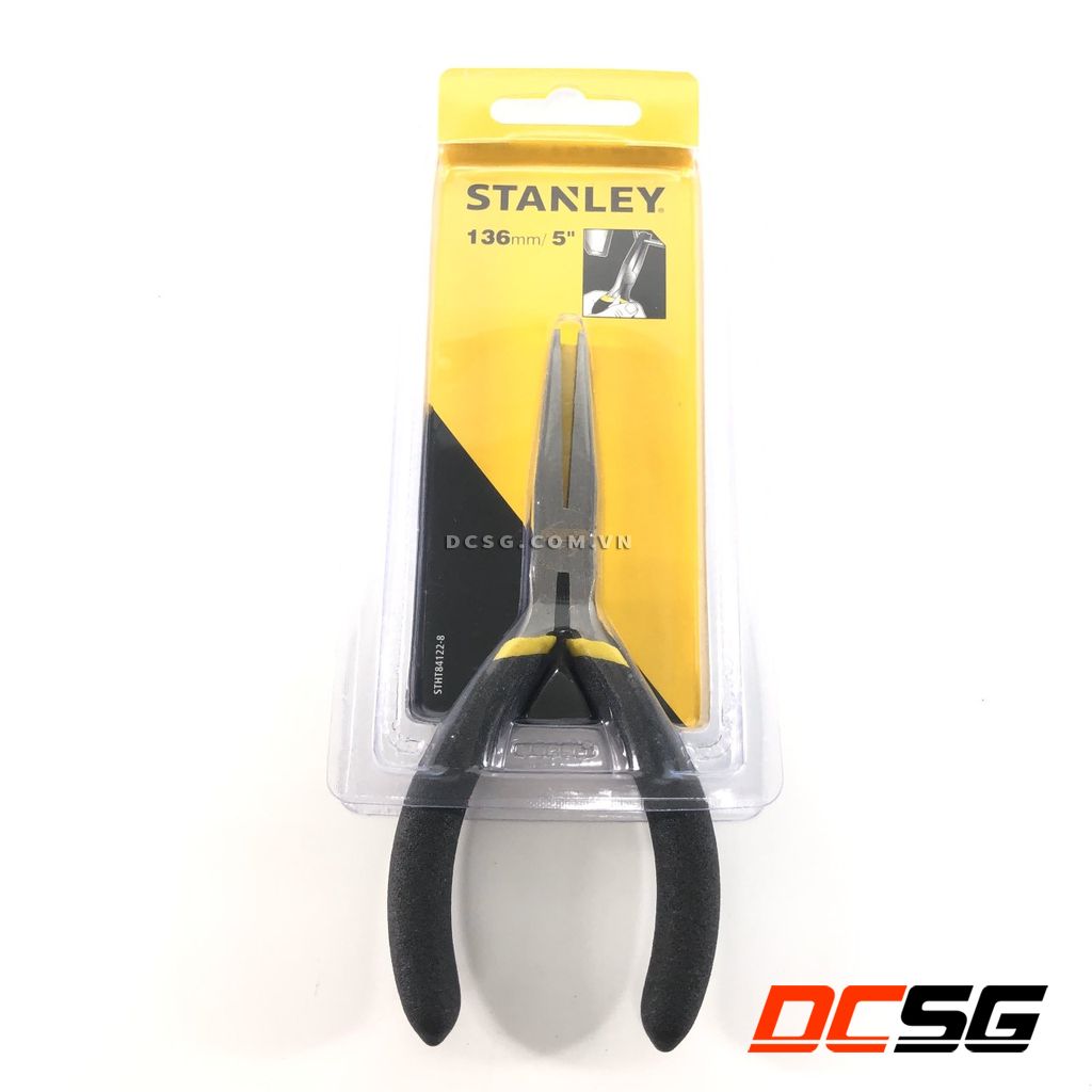 Kềm mỏ dẹt 5''/136mm kềm stanley stht84122-8