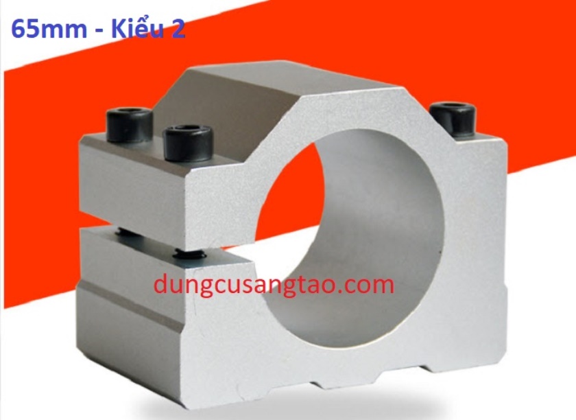 Bát giữ motor cnc 800w 65mm / bát cnc 65mm / gá spindle 65mm