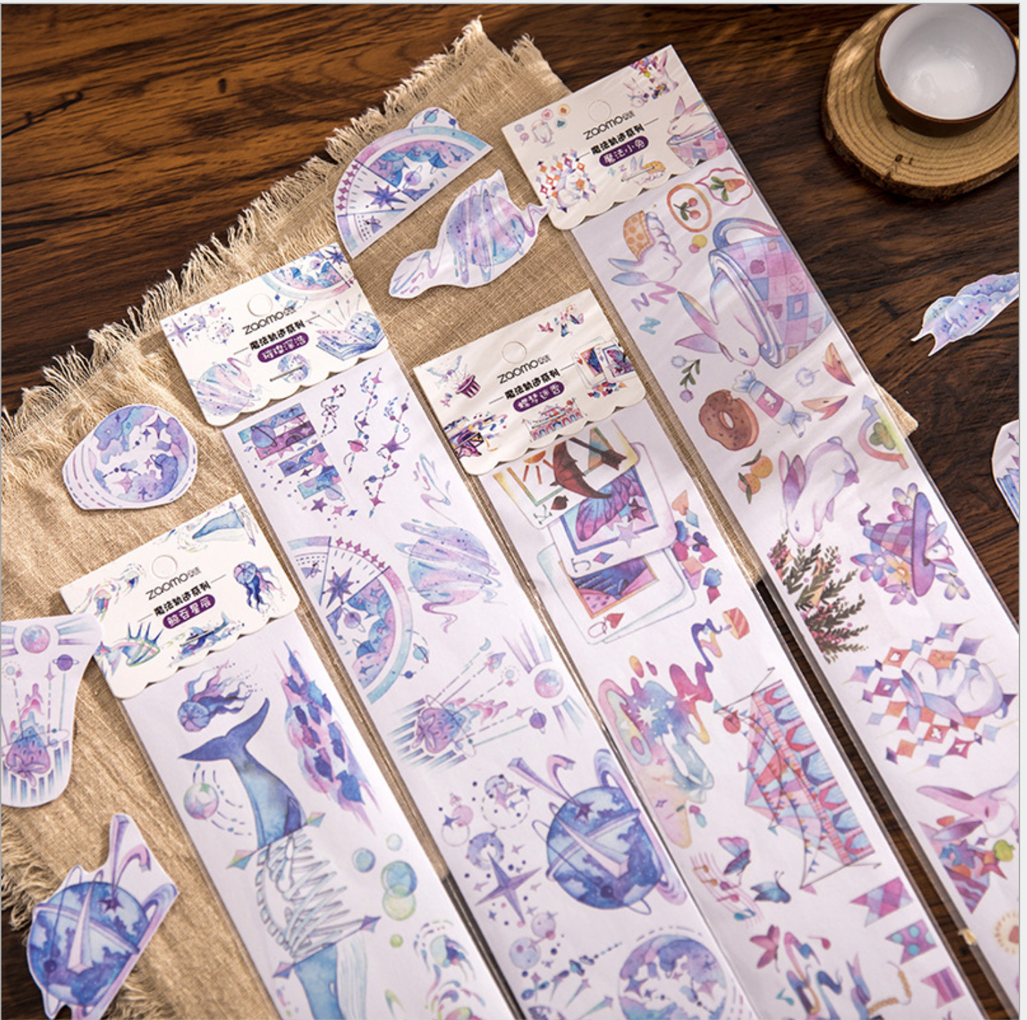 Dải sticker washi thiên thần trang trí sổ