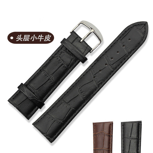 Dây da đồng hồ nam nữ cao câp size 20 da cao cấp