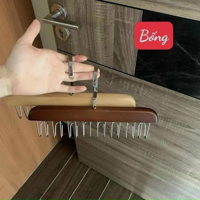 Sét 2 móc treo gỗ-móc treo gỗ đa năng- móc treo quần áo