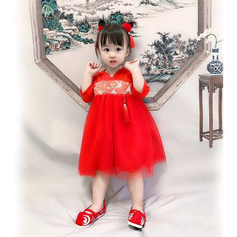 HÀNG TẾT - Váy tết bé gái đai ngực cao cấp 5-16kg - CÓ ẢNH THẬT