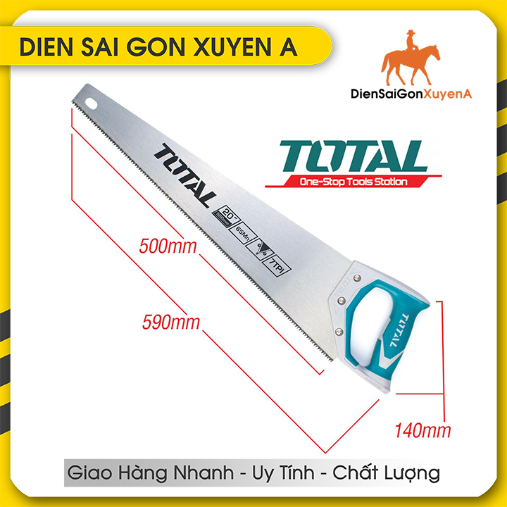Cưa lá liễu cưa gỗ 20inch 500mm total tht55206