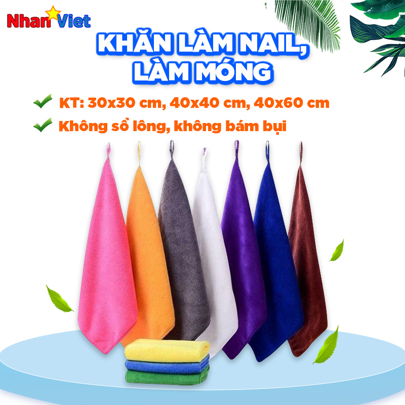 Khăn lau mặt spa |Khăn làm Nail, làm móng | kích thước 30x50💖Freeship💖