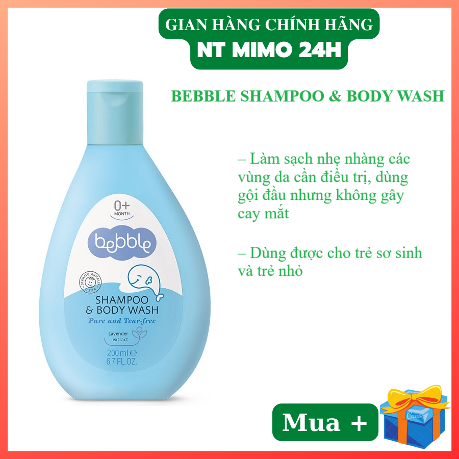 Sữa tắm gội Bebble Shampoo & Body Wash