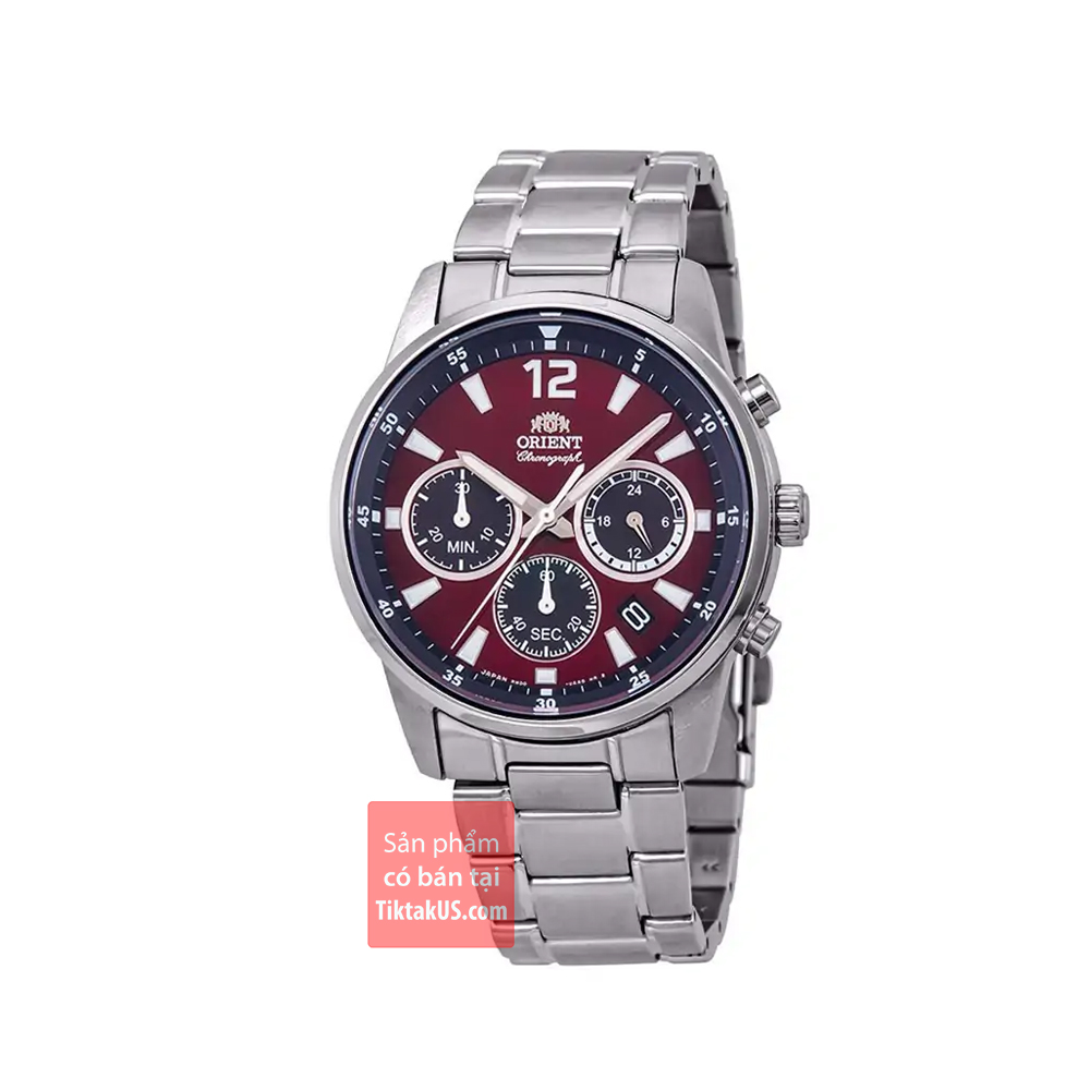 Đồng hồ nam dây thép không gỉ đường kính mặt 42mm Orient RA-KV0004R10B bấm giờ thể thao Chronograph - Bảo hành 12 tháng