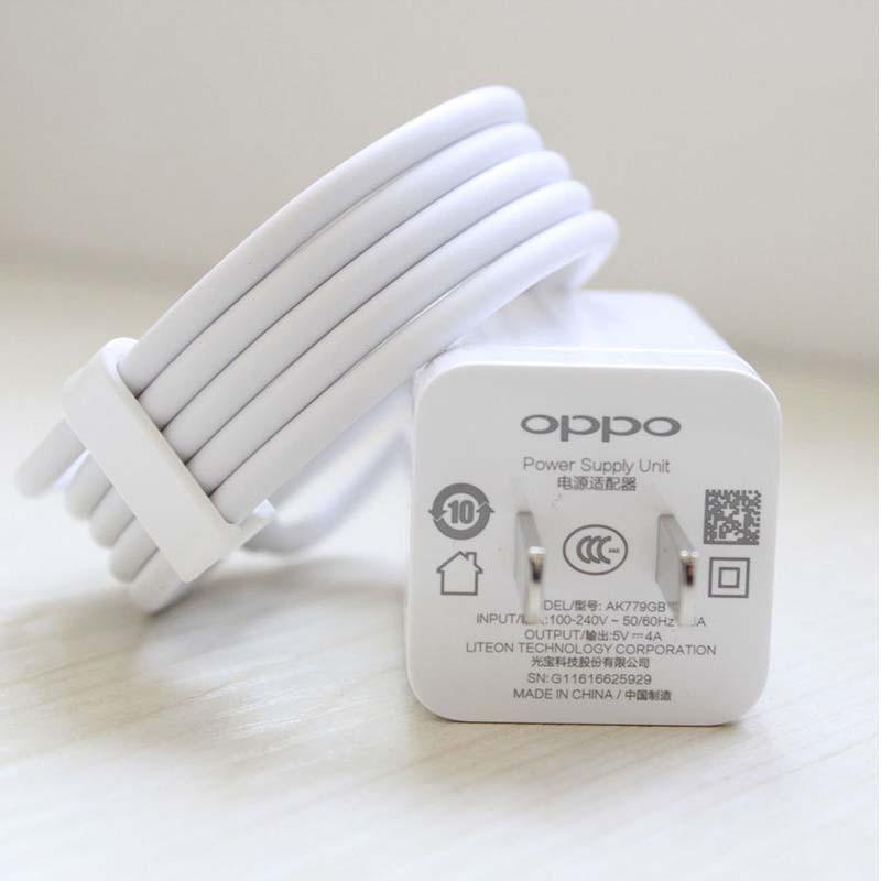 Bộ Sạc Nhanh VOOC OPPO F9 CPH1823 5V-4A Zin máy - Hàng nhập Khẩu