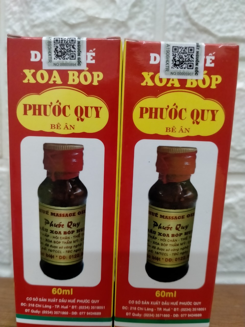 Dầu xoa bóp massage Huế Phước Quy