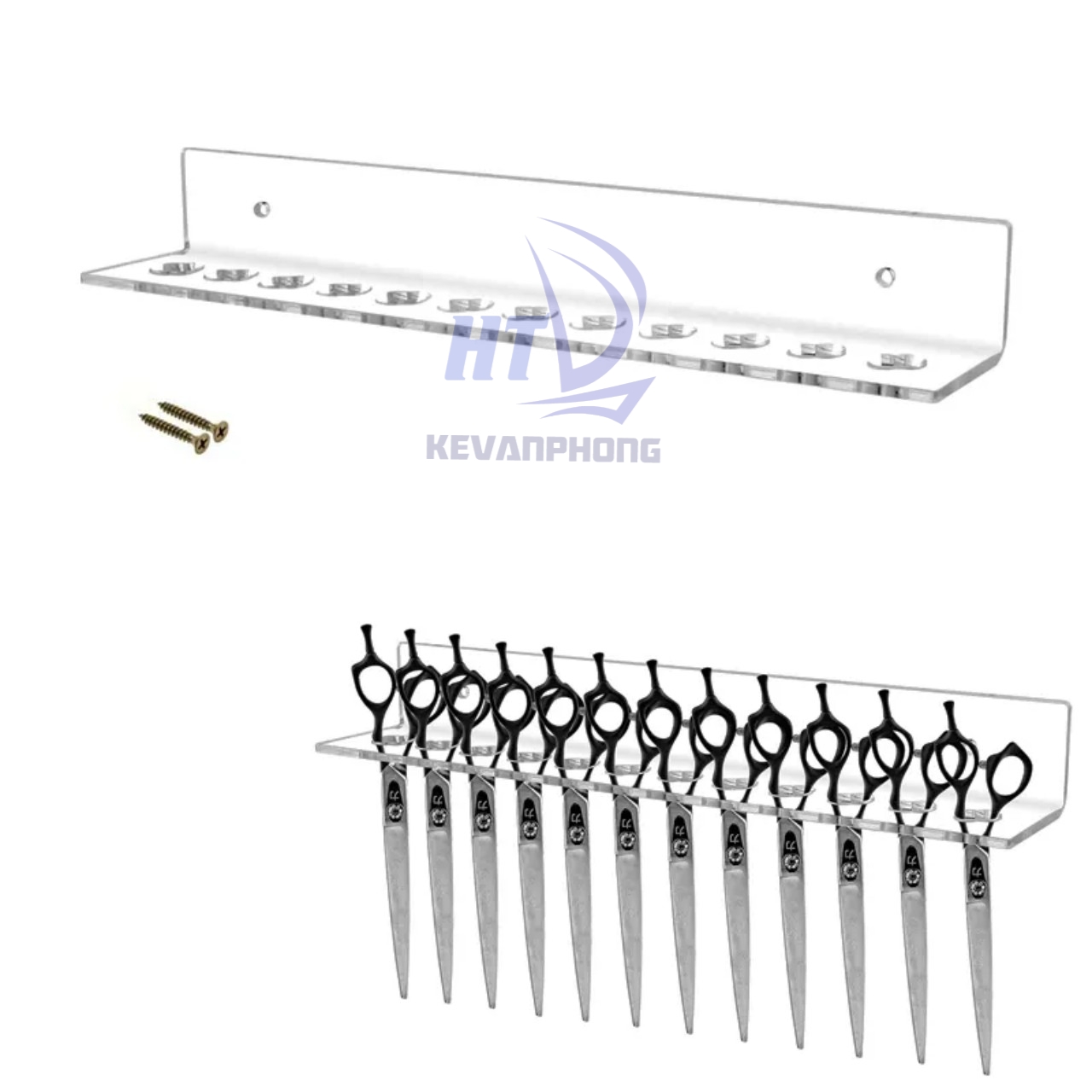 Kệ để kéo cắt tóc bằng mica