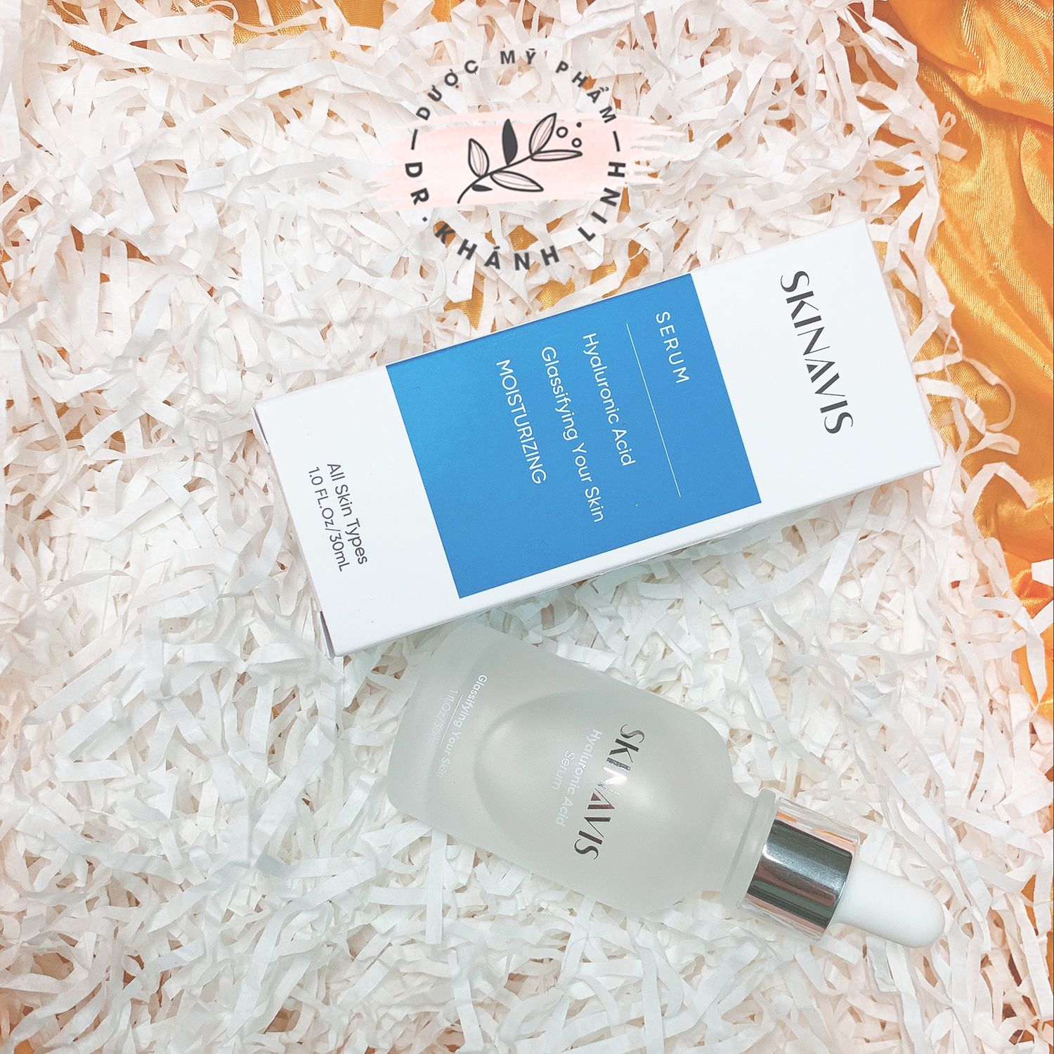 [Chính hãng] Tinh Chất Cấp Ẩm Phục Hồi SKINAVIS Hyaluronic Acid & Niacinamide + B5 30ml