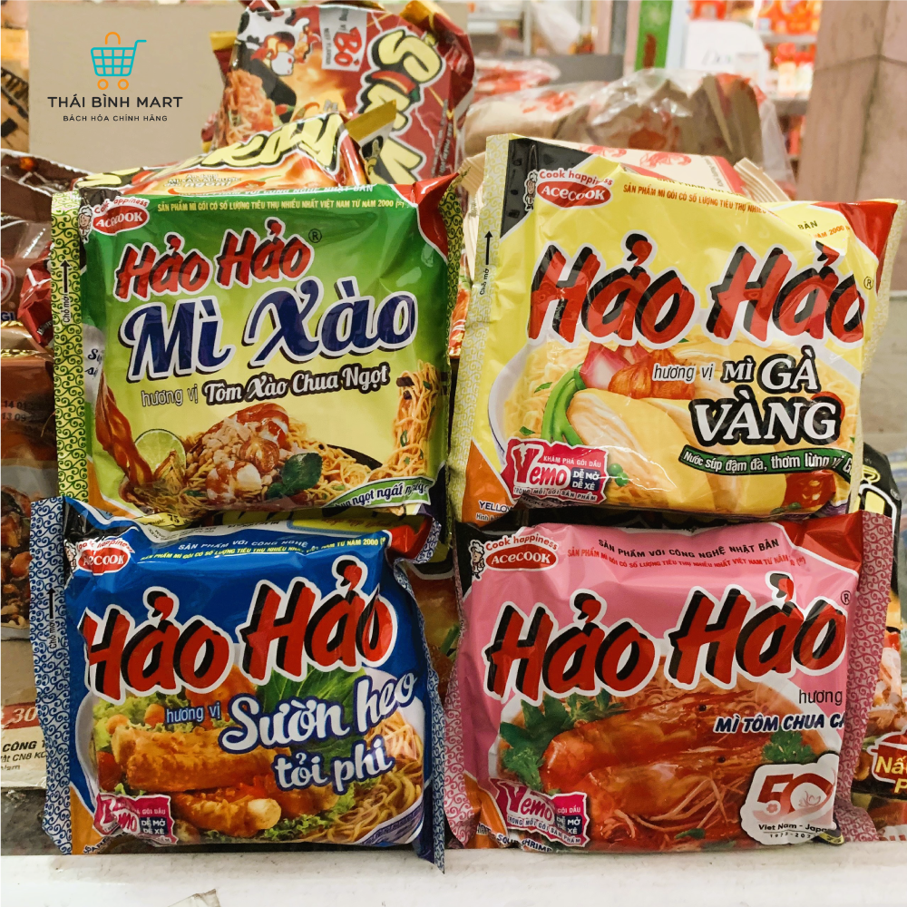 10 gói mì tôm hảo hảo chua caʏ gói 75g
