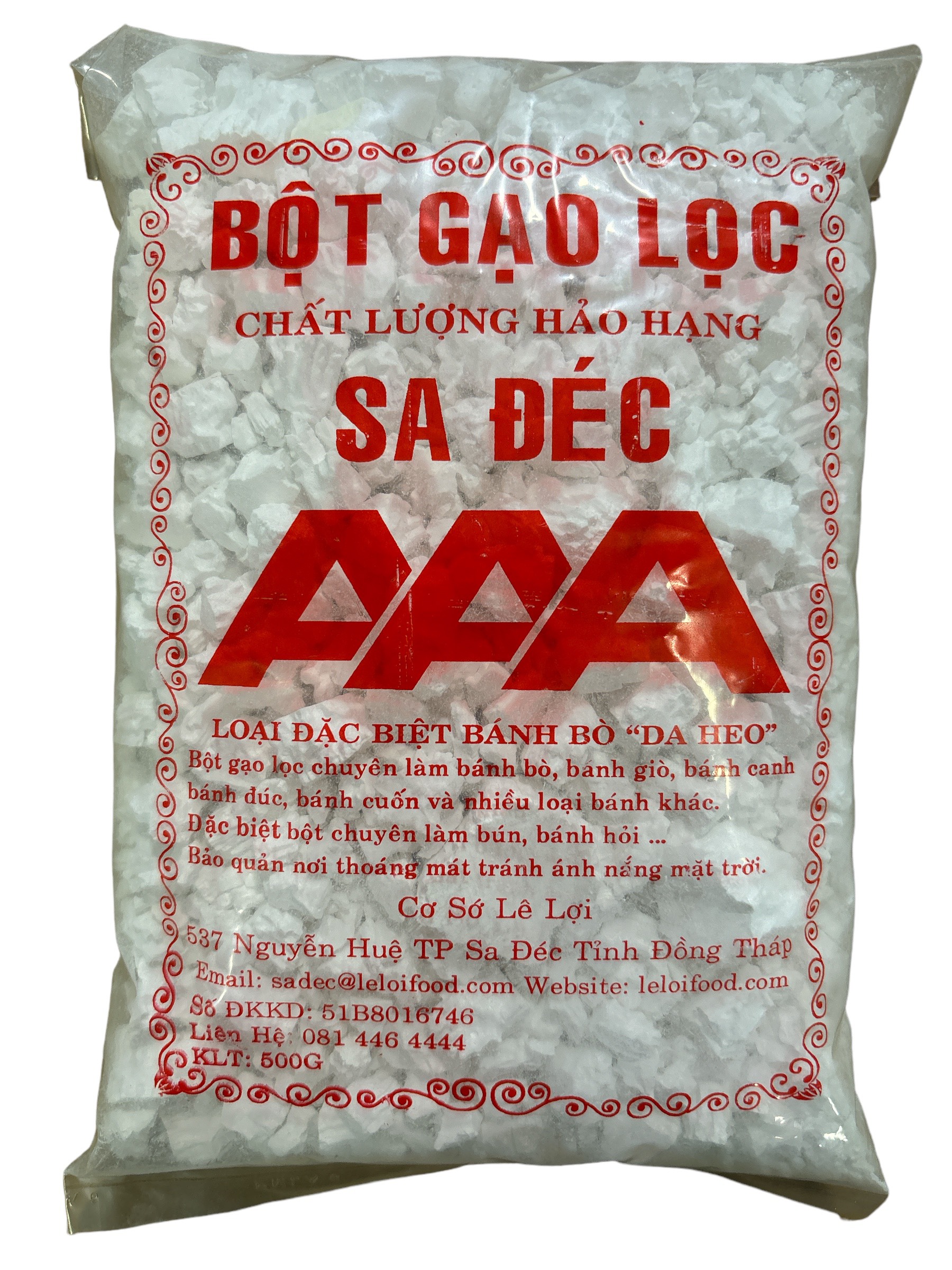 Bột gạo sa đéc - bột gạo bánh bò đặc biệt - tinh bột gạo tẻ - bột làm bún 1kg