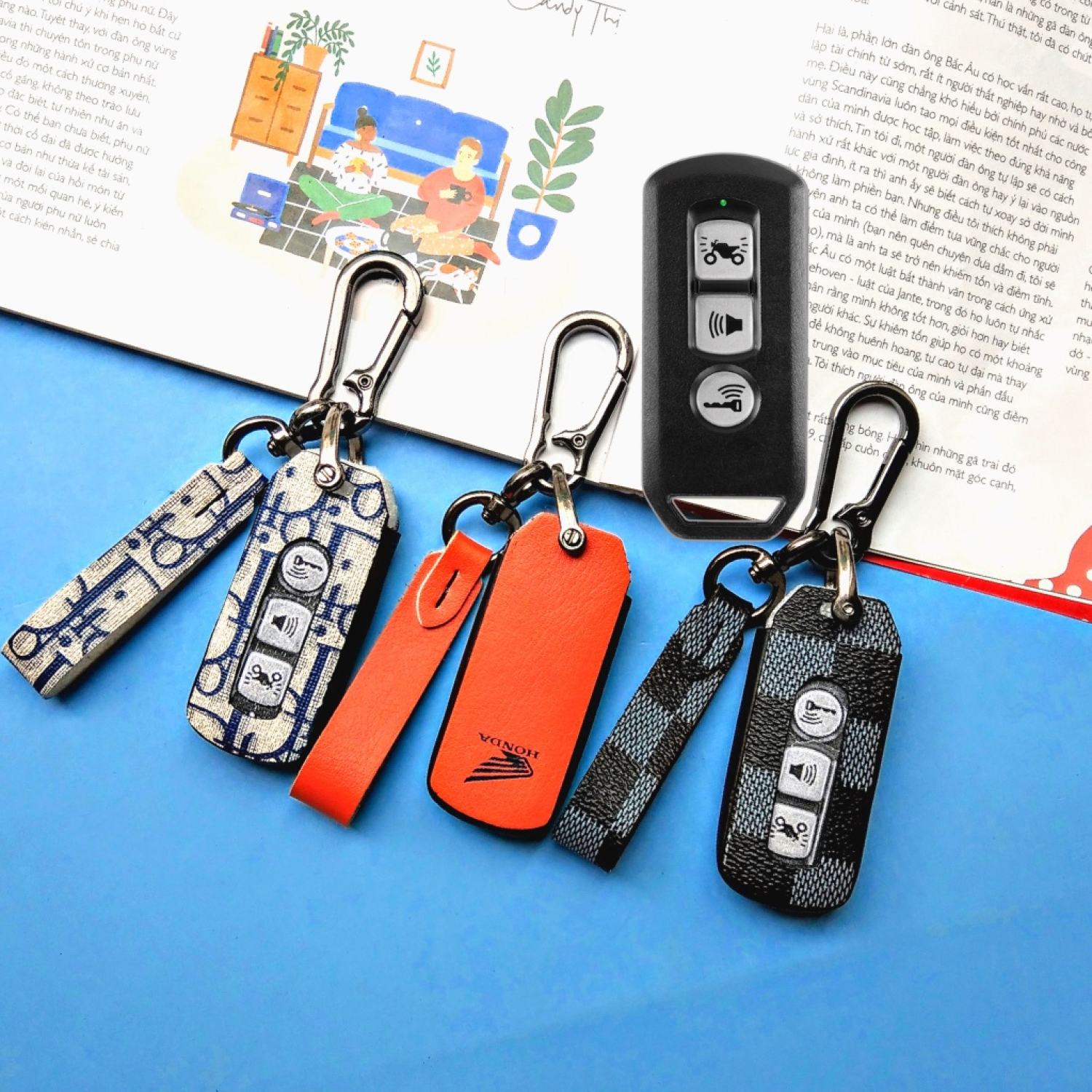 Bọc chìa khoá smartkey SH và Honda sh mode,bọc chìa khoá sh, sh mode (SH móc D)