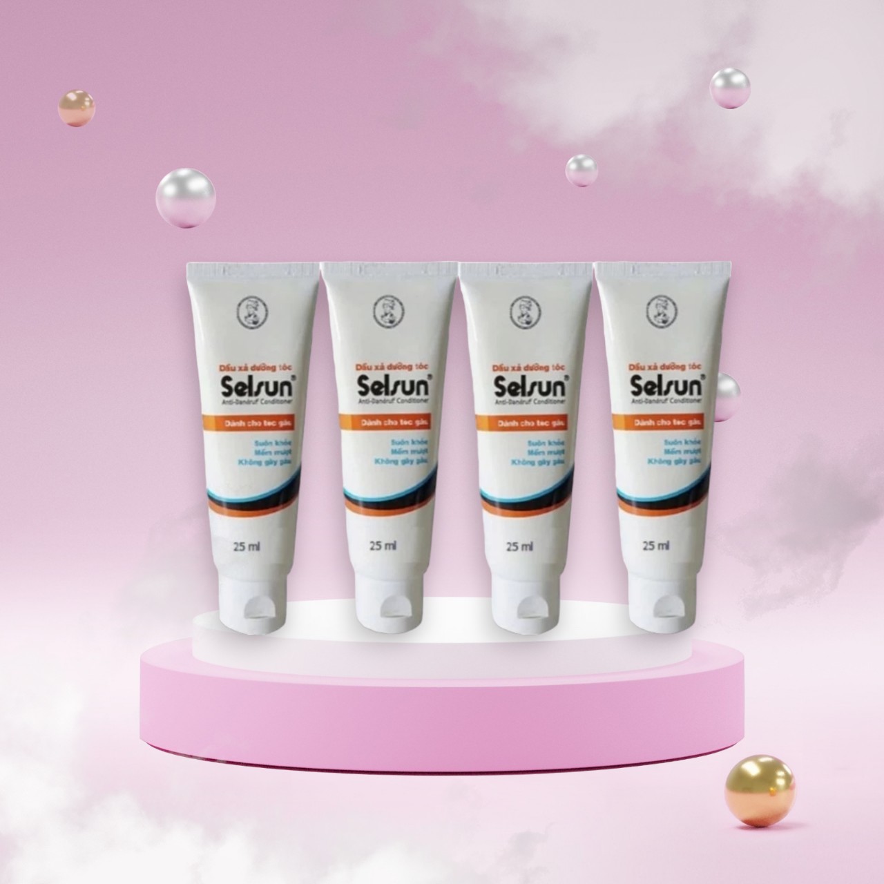Combo 4 Dầu xả dưỡng tóc Selsun 25ml