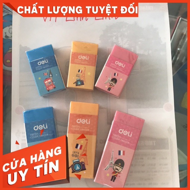 1 cái gôm tẩy màu deli