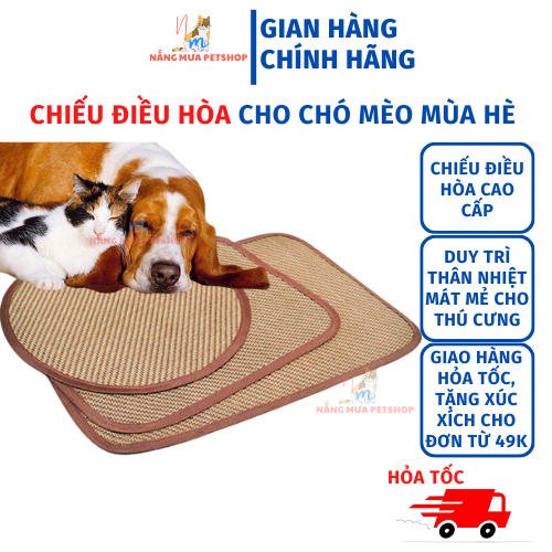 Chiếu điều hòa cho mèo, chiếu mùa hè, thảm cho chó mèo