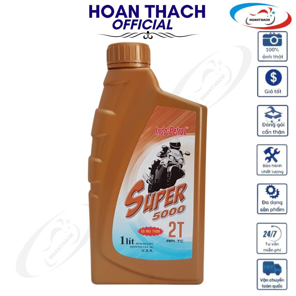 Dầu nhớt thơm 2 thì indo petrol super 5000 1 lít