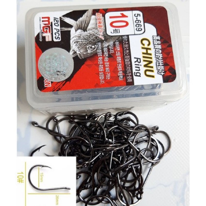 Lưỡi Câu Chinu Ring Cao Cấp-lưỡi câu cá cao cấp nhật bản-lưỡi câu cá lơn-lưỡi câu cacbon - chunu siêu bền và tuyệt chắc, dành cho anh em sanh điệu tham gia môn thể thao kiên nhẫn.