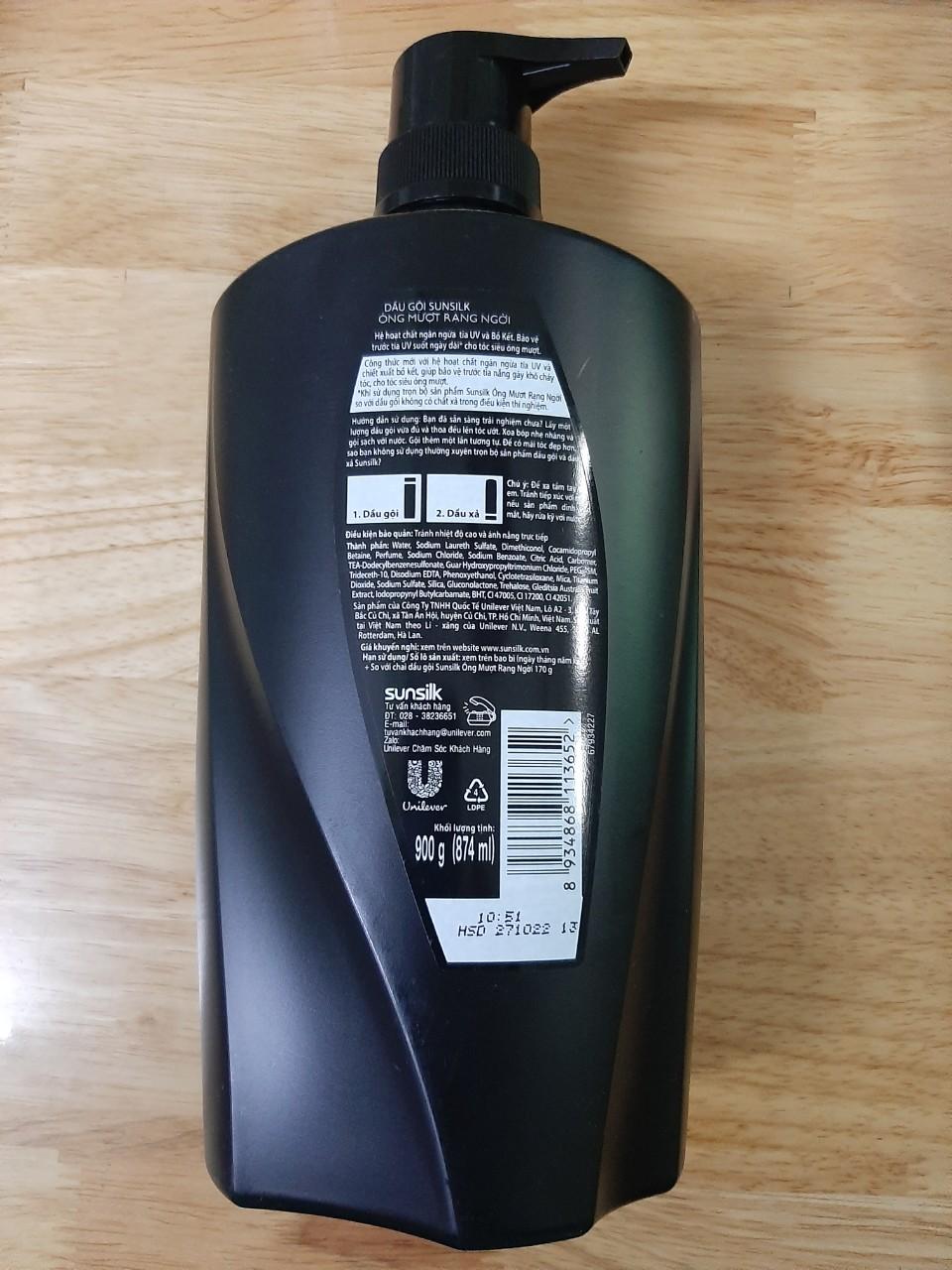[HCM]Dầu gội Sunsilk óng mượt rạng ngời (874ml)