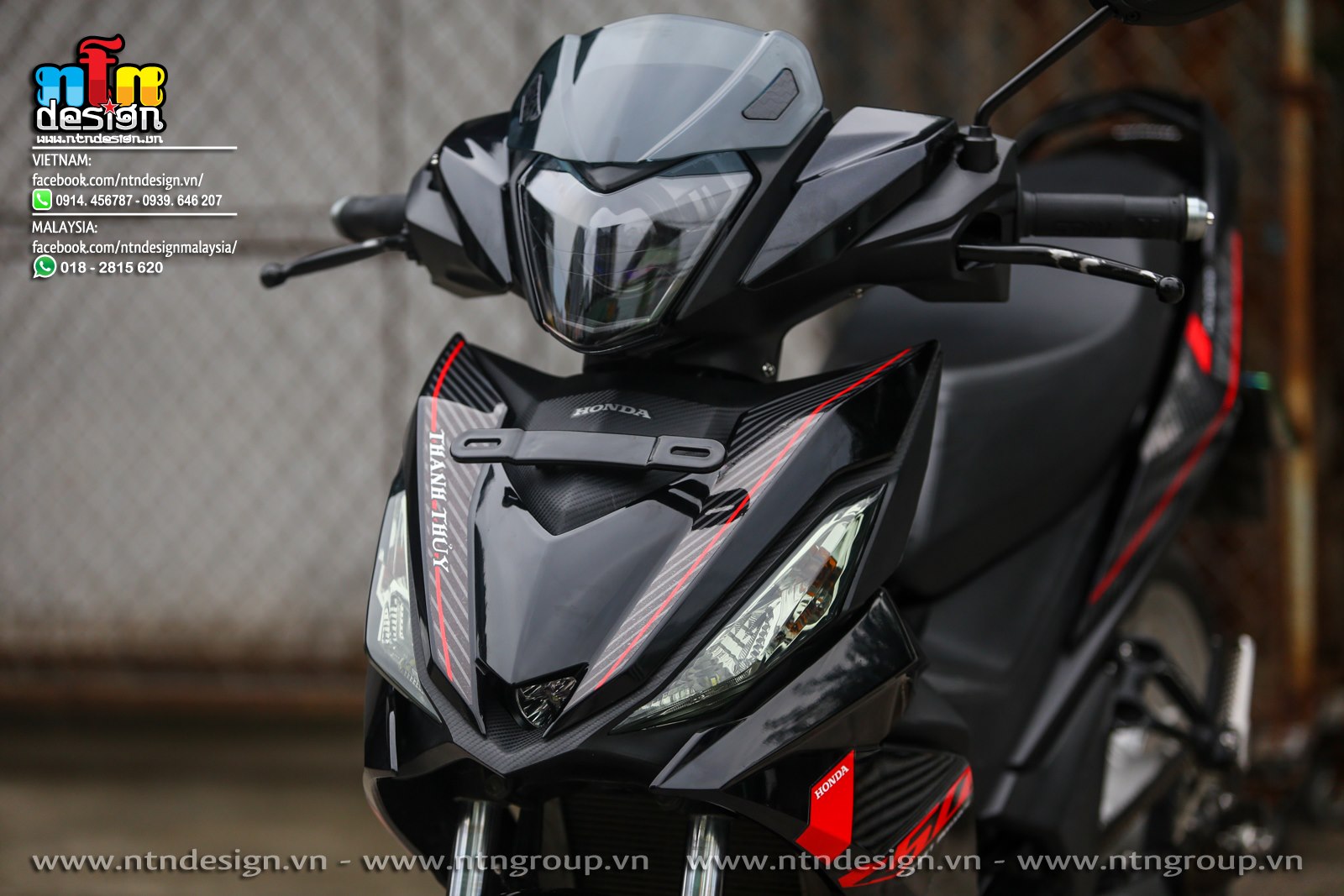 Tem Rời Dán Xe Winner V1 Mẫu Sọc Xám Đen Đỏ Cực Đẹp, Hàng 3 Lớp Chất Lượng Cao