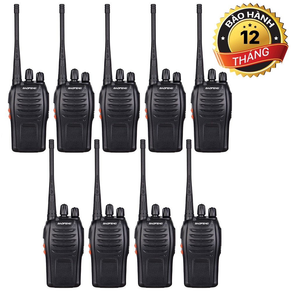 Bộ 09 Bộ đàm Baofeng BF888S - BH:12 Tháng