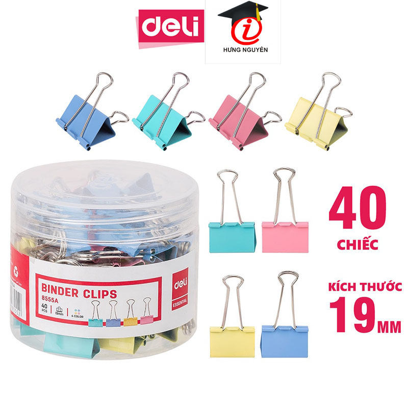 Kẹp bướm màu 19mm 8555a